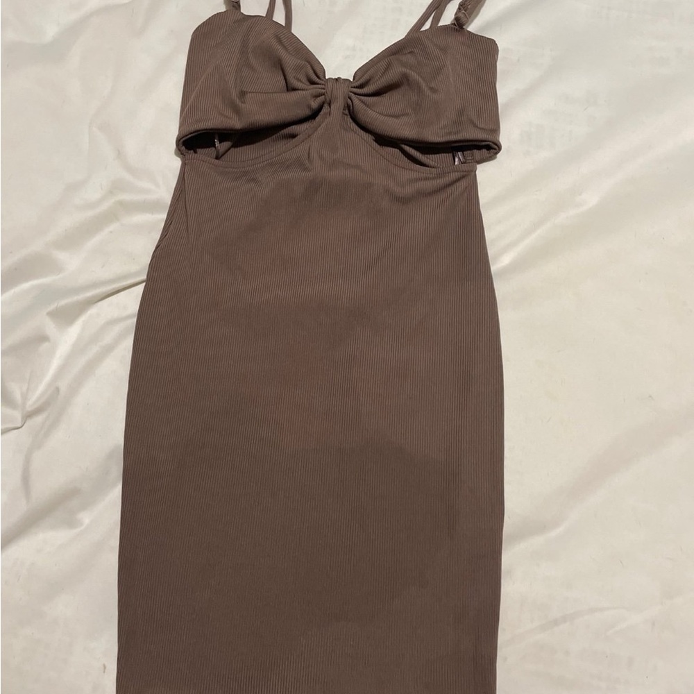 Streetwear Society Brown Mini Dress